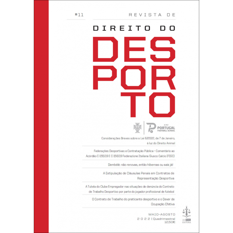 Revista de Direito do Desporto Ano IV N.º 11