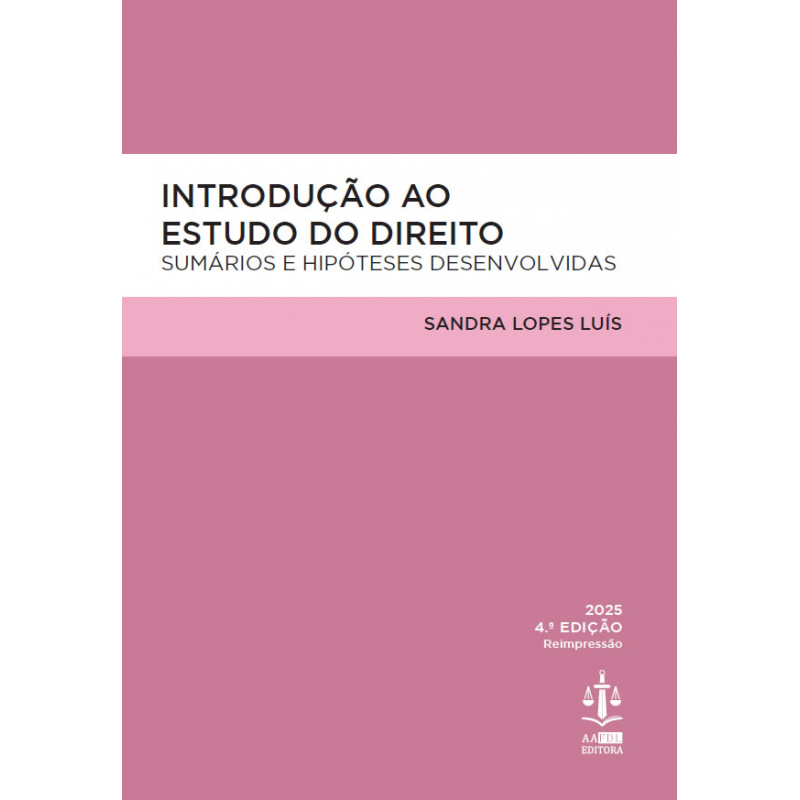 Introdução ao Estudo do Direito 4.ª Edição