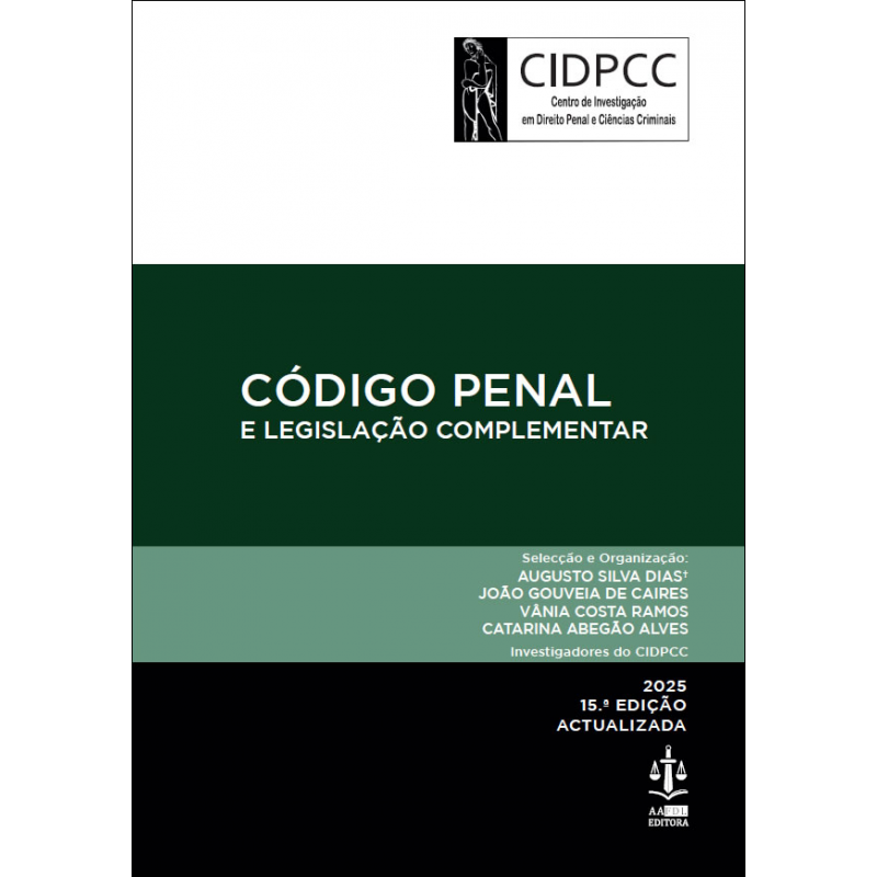 Código Penal e Legislação Complementar 15.ª Edição