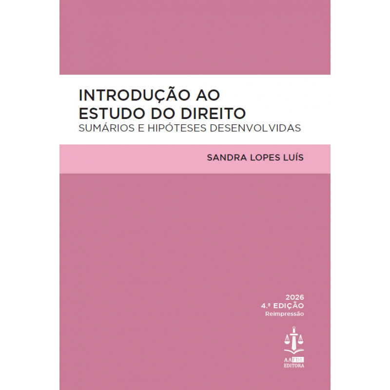 Introdução ao Estudo do Direito 4.ª Edição
